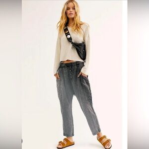 Free People Desert Daze Harem Utility Pants Size 8